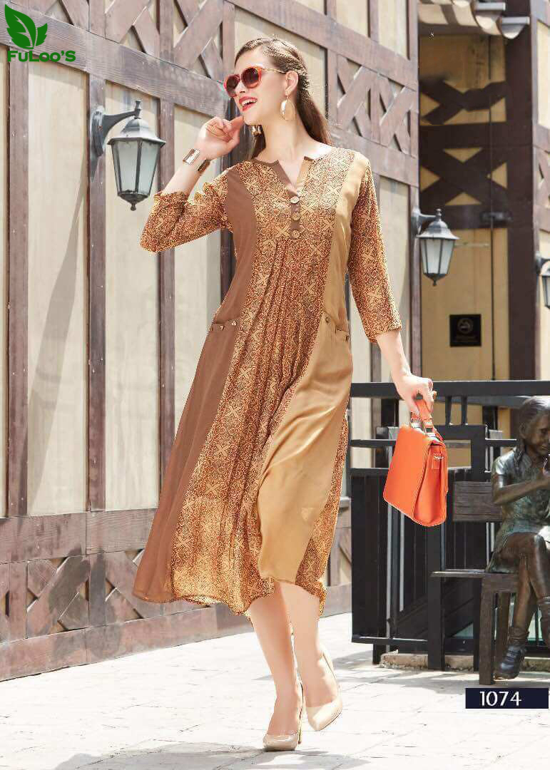 FuLoo's Vol-7 Dress Heavy Georgette for Women #1074