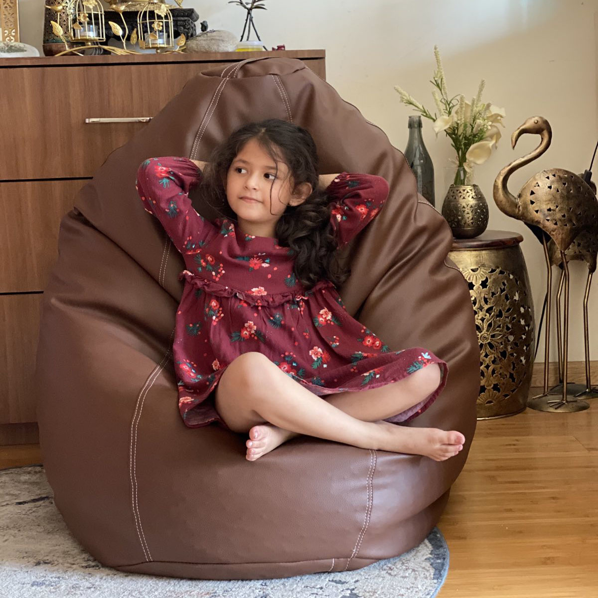 Fumo Classic Fade Resistant Faux Leather Bean bag XXXL