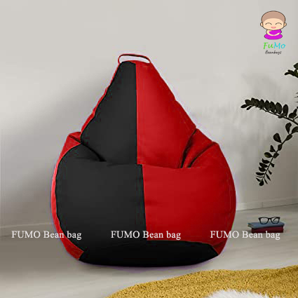 FUMO Classic Multicolor bean bag - XXXL (Red&Black)