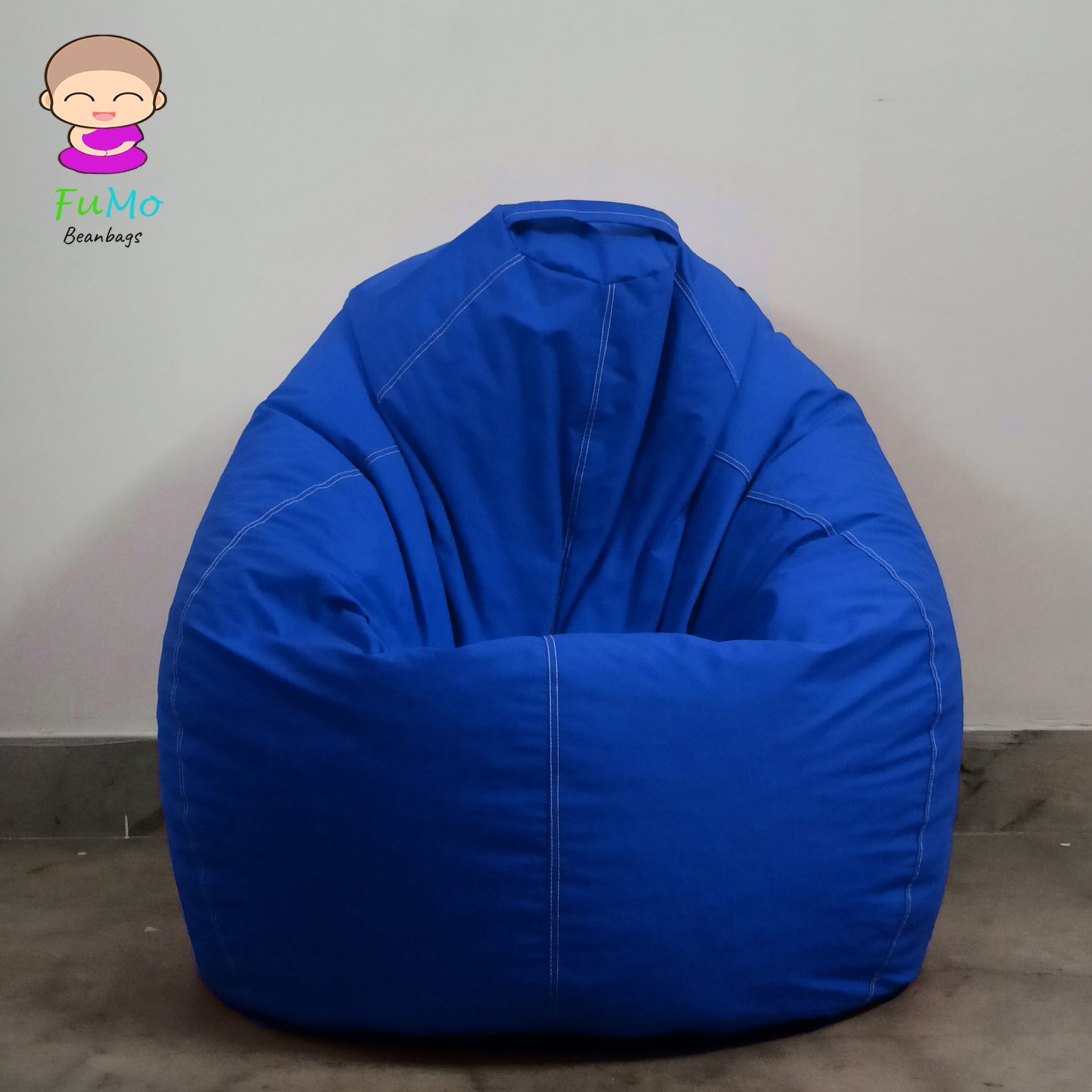 FUMO Classic Shape Water Resistant Bean bag - XXXL (Blue)