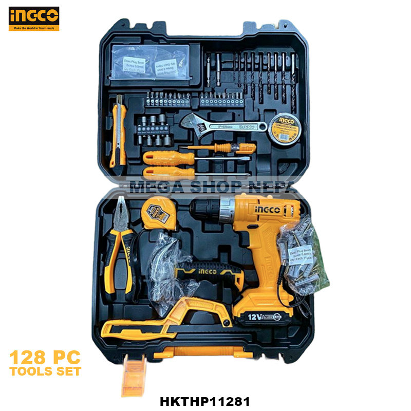 INGCO 128 Pcs Tools Set HKTHP11281