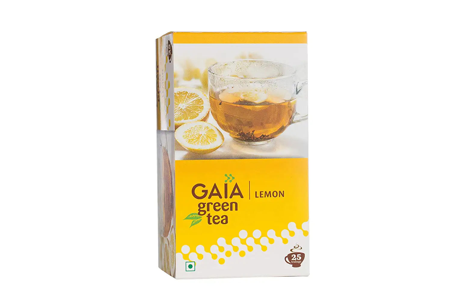 Gaia Green Tea Lemon 25 Tea Bags