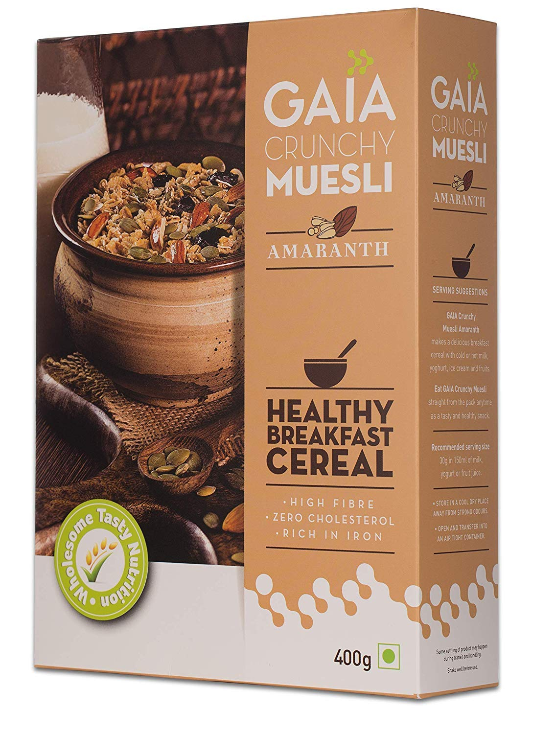 Gaia Crunchy Muesli Amaranth 400gm