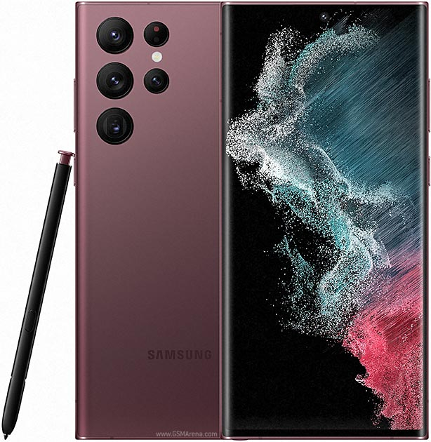 Samsung Galaxy S22 Ultra 5G 12GB RAM 256GB Storage Mobile (Burgundy)