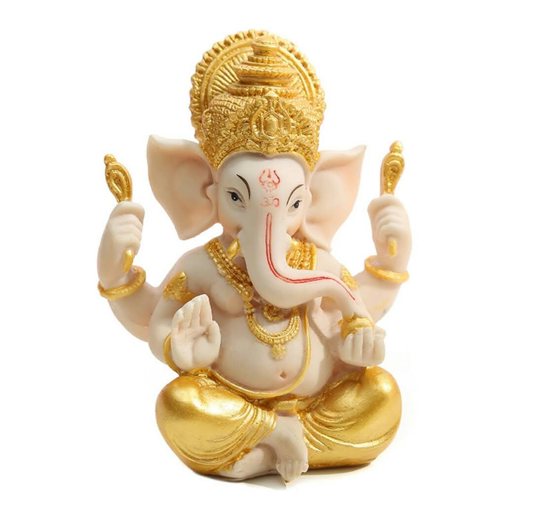 Laughing Buddha - Ganesh Statue Golden