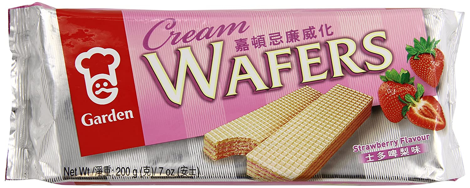 Garden Cream Wafer 200gm Strawberry
