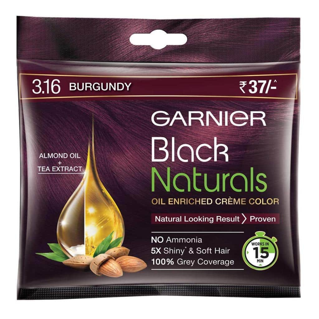Garnier Black Natural 3.16burgundy 20ml Pack