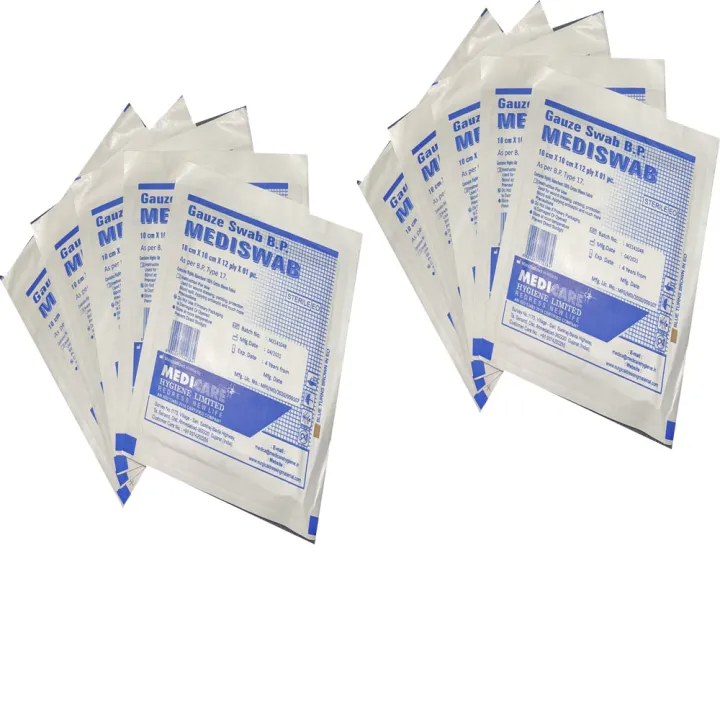 Medicare - Gauze Swabs Sterile 10 Pcs