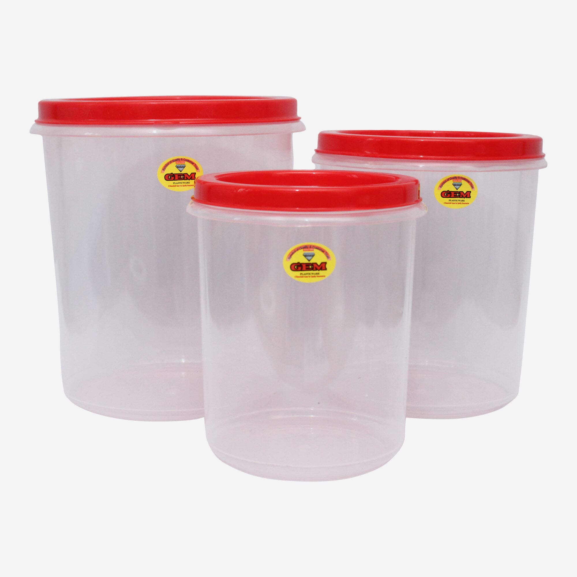 Gem Container 10/20/30 Set TPSP Red