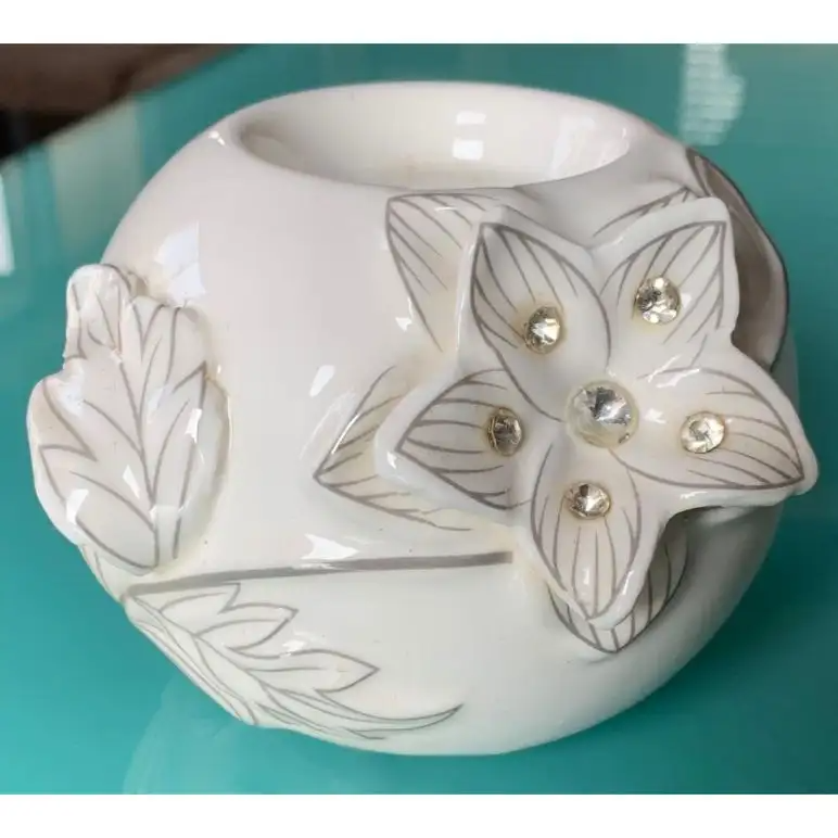 Generic Candle Stand Flower Pearl - J9534