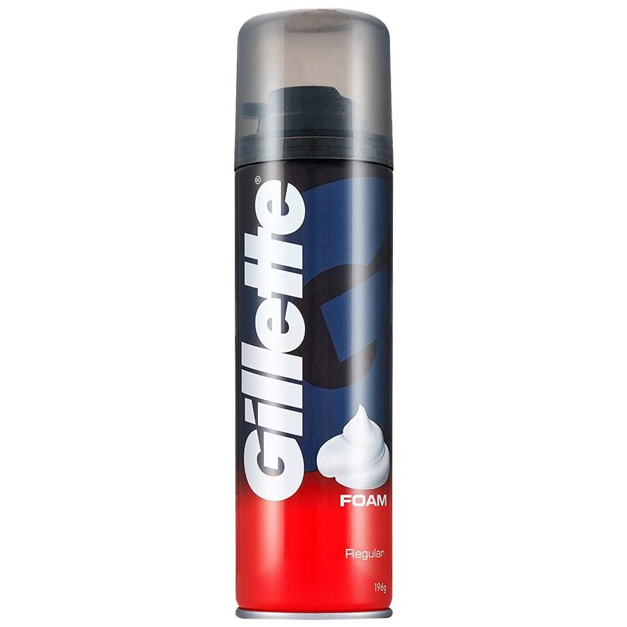 Gillette Pre-Shave Foam - Classic Regular, Provides Rich, Creamy Lather, 196 g