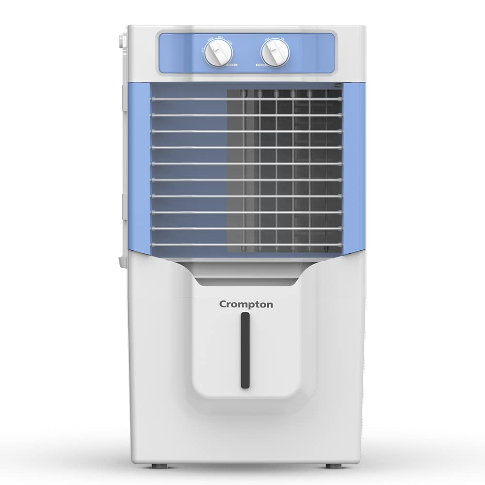 Crompton Ginie Neo 10L Table Top Cooler with High Density Honeycomb Pads for Prolonged Cooling