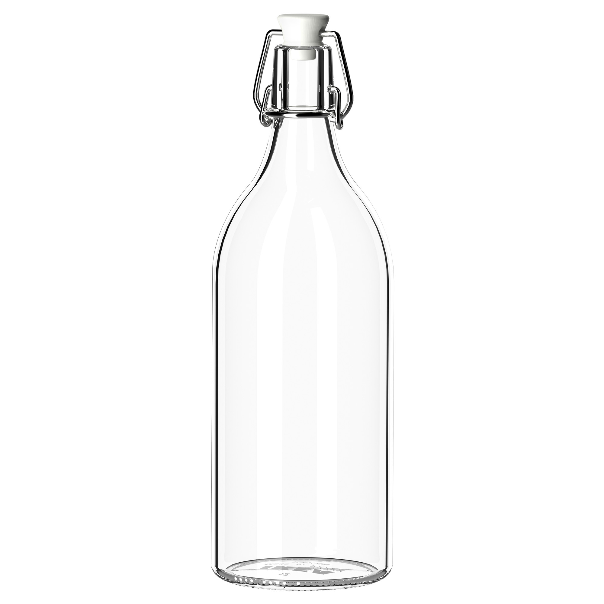 Laughing Buddha - Glass Bottle with Stopper