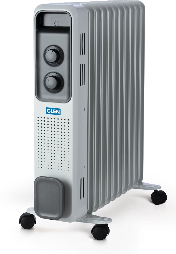 Glen 7011Or13 9 Fins Heater - Electric Oil Filled Radiator Room Heater With 9 Fin - (HA7011OR9)