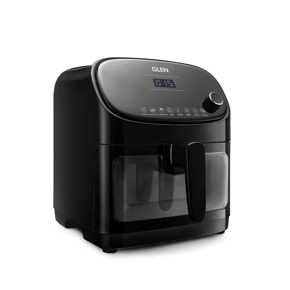 Glen Sa 3047 Air Fryer Digital fryer 3047 1350 Watt 5.5 Ltr with 8 Preset Functions, 2 Years Warranty