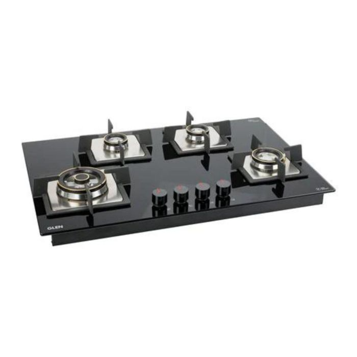 Glen BH 1074 SQ HT DB TR FFD 77cm Gas Stove Auto Ignition - 4 Burner Hob