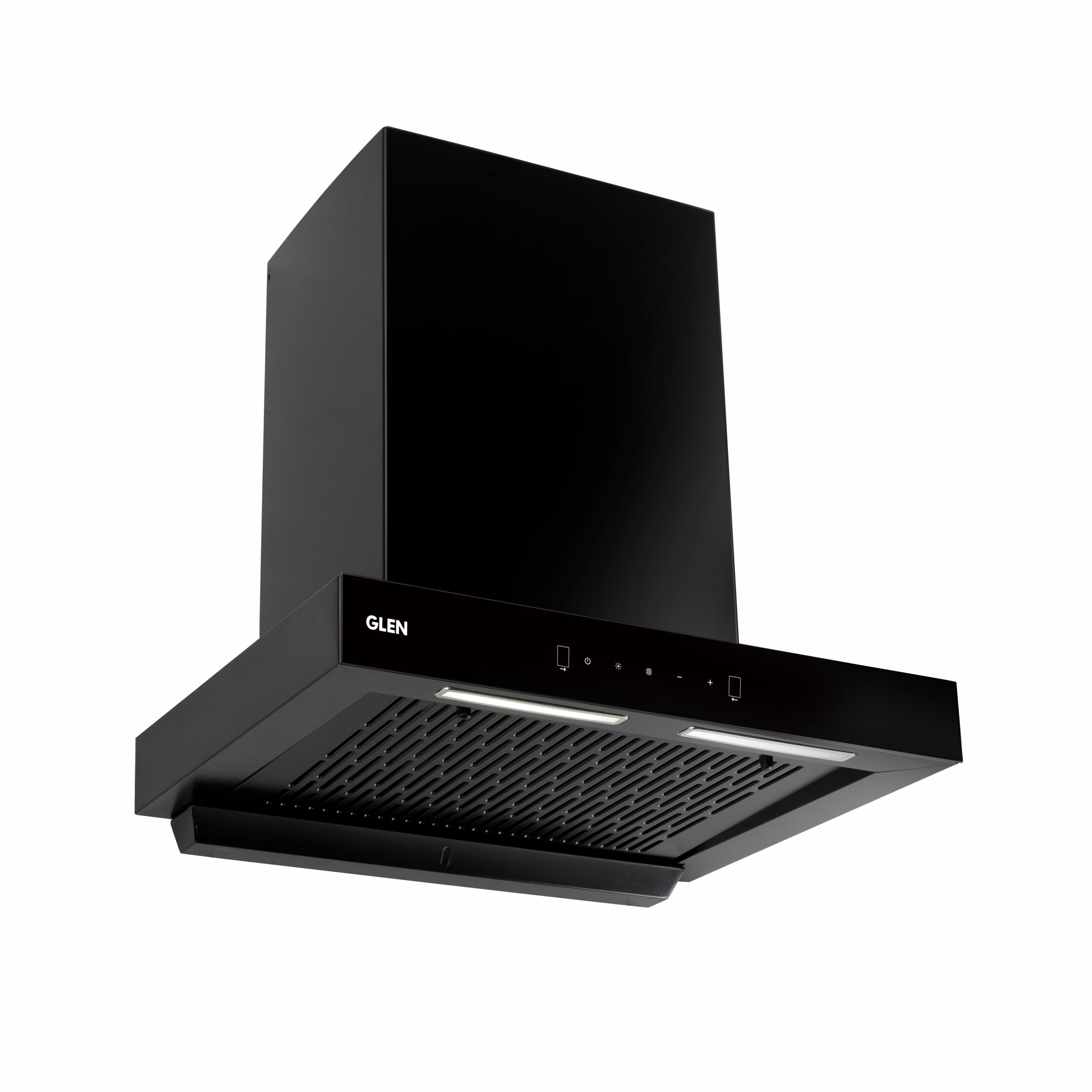 Glen Chimney Ch6052 Bl Ms Ac 60cm - Auto Clean Filterless Chimney with Motion Sensor, 60/76/90cm 1200 m3/h - Black (6052 BL MS AC)