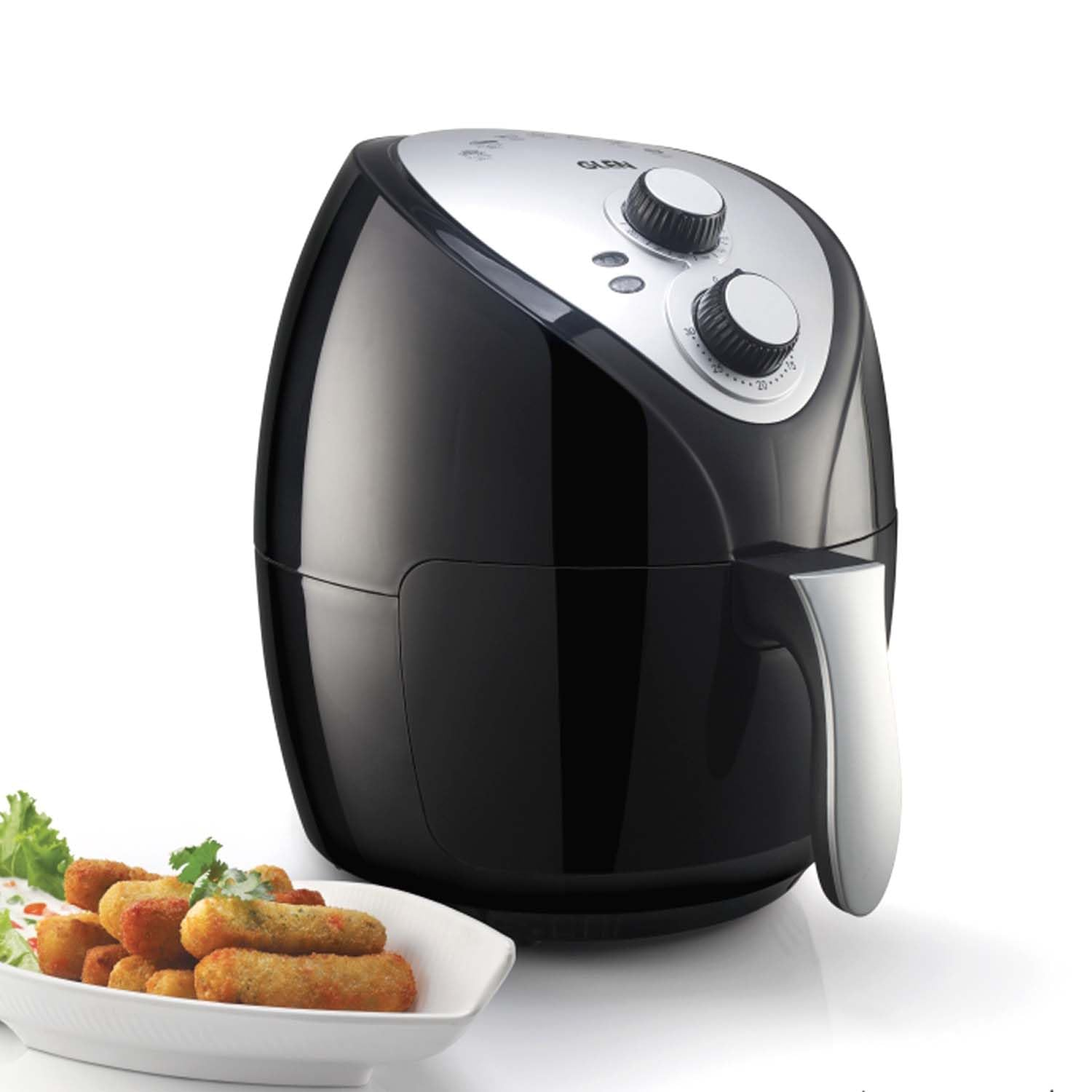 Glen Sa 3041 Air Fryer Digital Fryer - Electric Rapid Air Fryer 2.8 Litres, 1300W, Temperature Control -Black (3041BL)