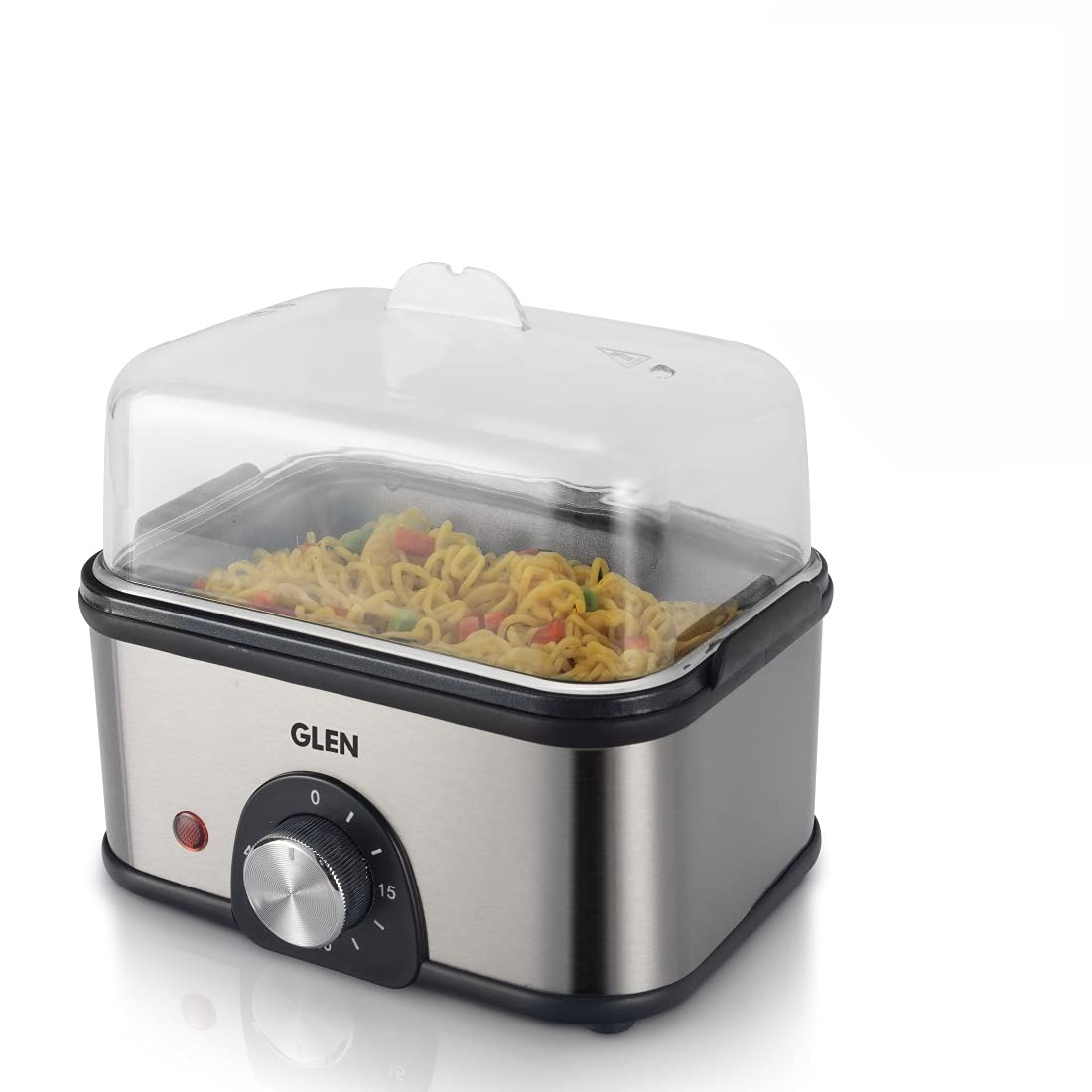 Glen Sa 3035 Cooker - 3 in 1 Electric Multi Cooker - Steam, Cook & Egg Boiler with 350 W (SA 3035MC), 2 Years Warranty