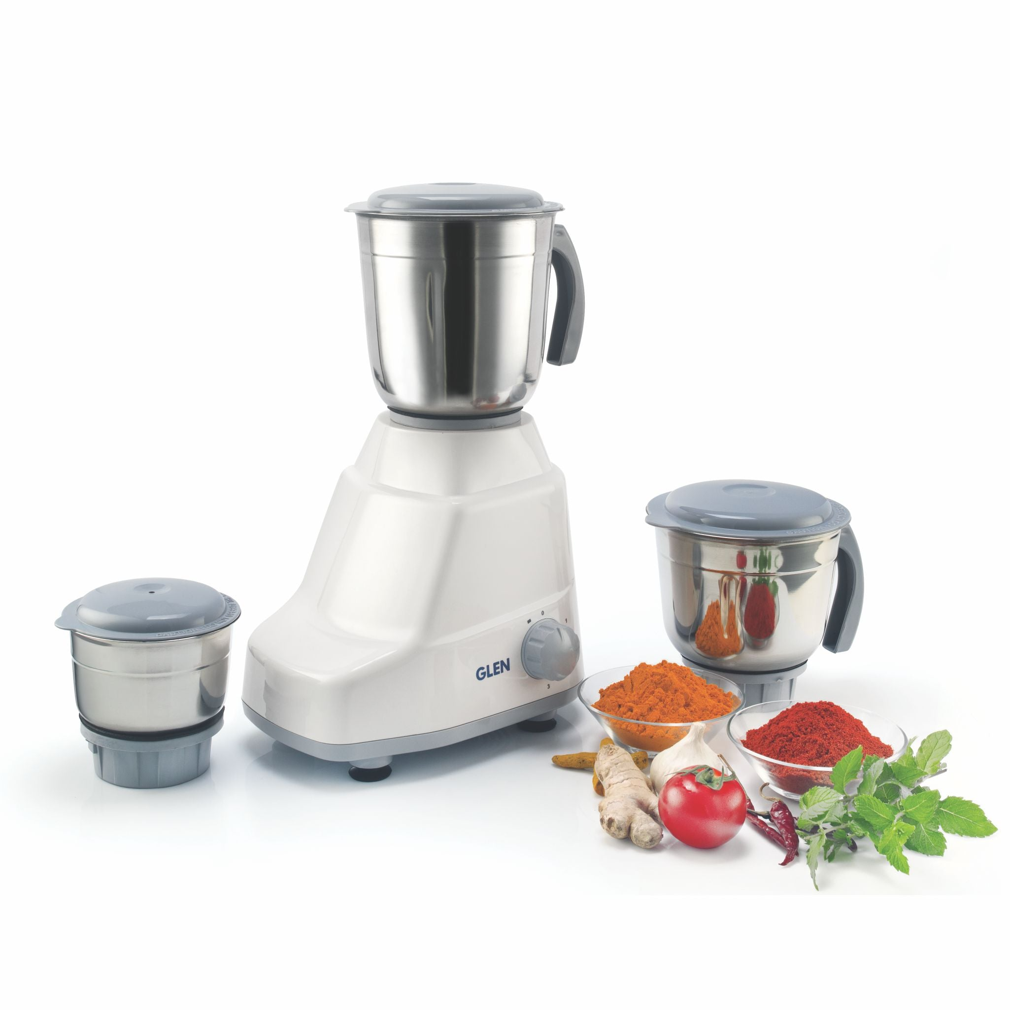 Glen Sa 4020 White 3 Jars 500w -  Mixer Grinder