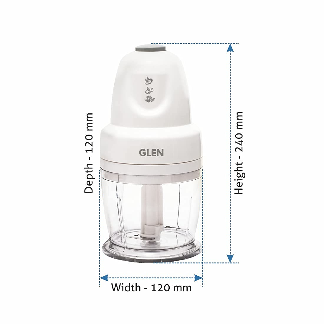Glen Sa 4043 Mc Plus (With Additional Bowl) 250 Watt - Mini Chpper