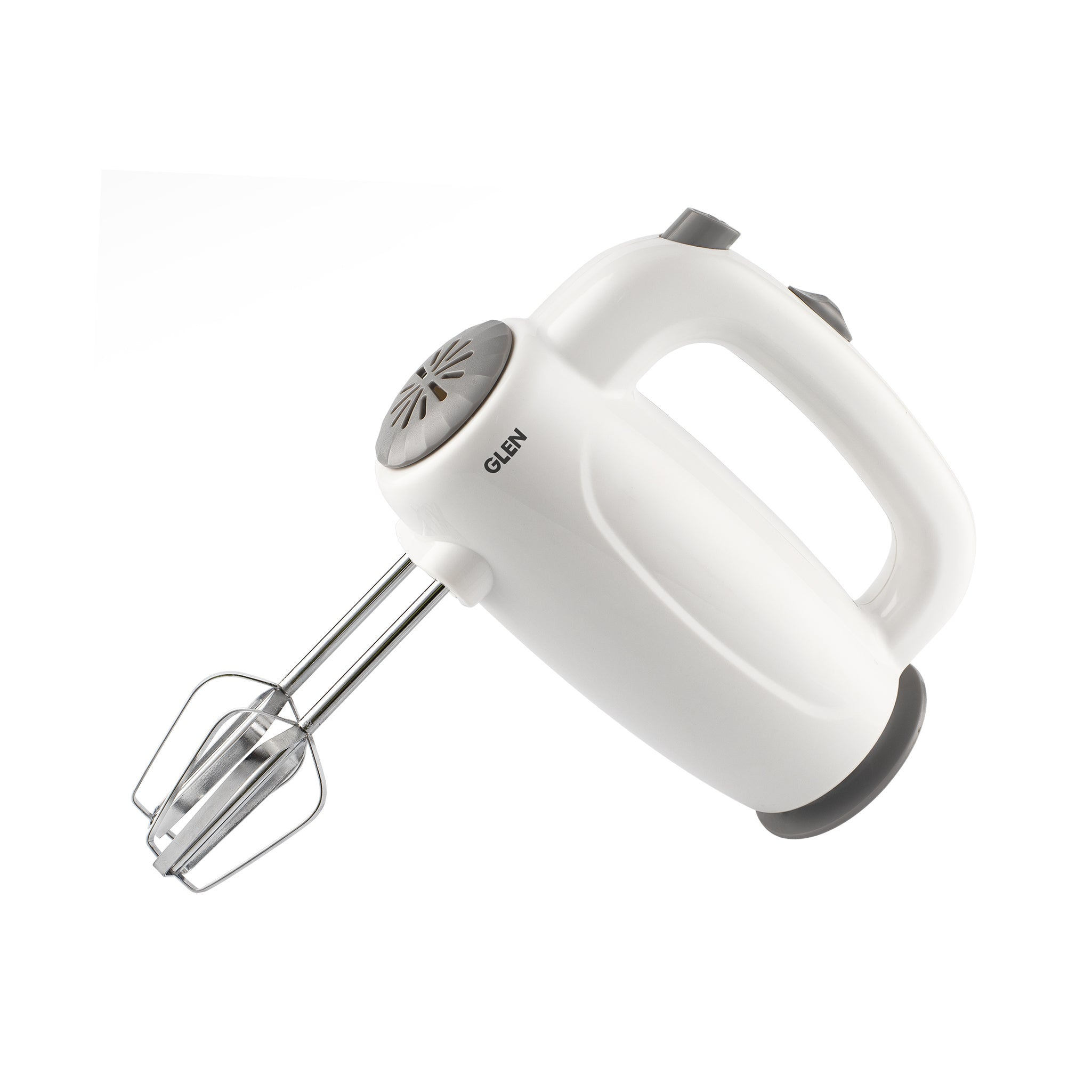 Glen Sa 4059 125 Watt - Electric Hand Mixer 125 W 2 Beaters with 5 Speed Settings - White (4059)