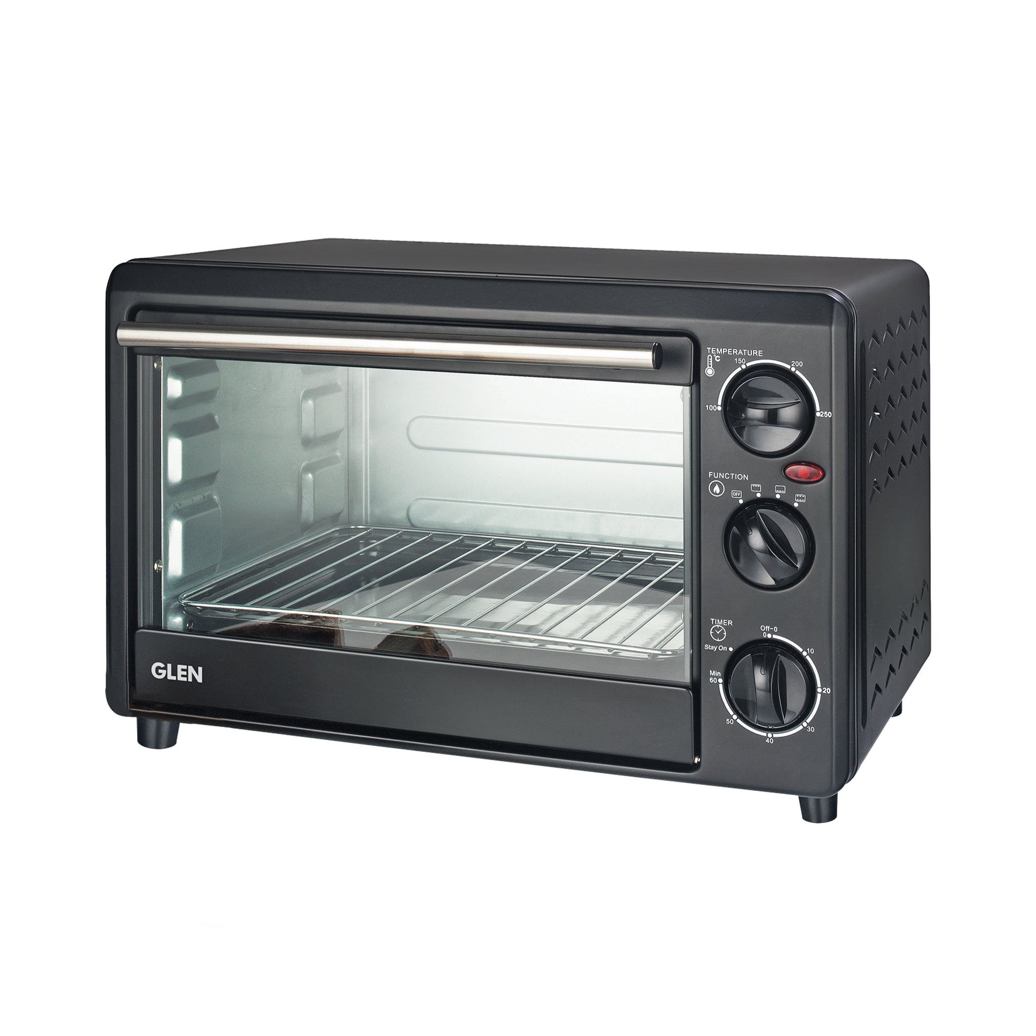 Glen Sa 5018 Oven - Oven Toaster Griller (OTG) 18 Litre 1200W Power Thermostat Control - Black (5018)
