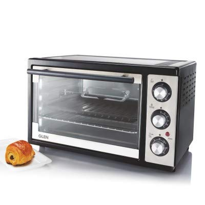 Glen Sa 5025 Blrc Oven - Oven Toaster Griller (OTG) -25 Litres, Motorized Rotisserie, Convection Fan , 1500W - Black (5025BLRC)