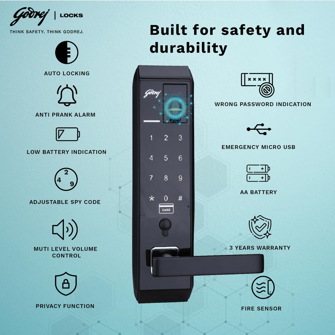 Godrej Advantis Technosecure Digital Door Lock
