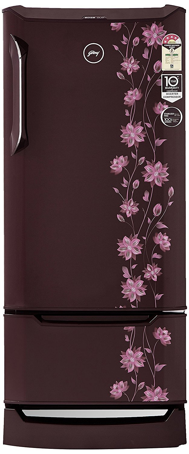 Godrej 225 L 4 Star Direct Cool Single Door Refrigerator(RD EDGE DUO 225 PD INV4.2 Neo Orchid Wine)