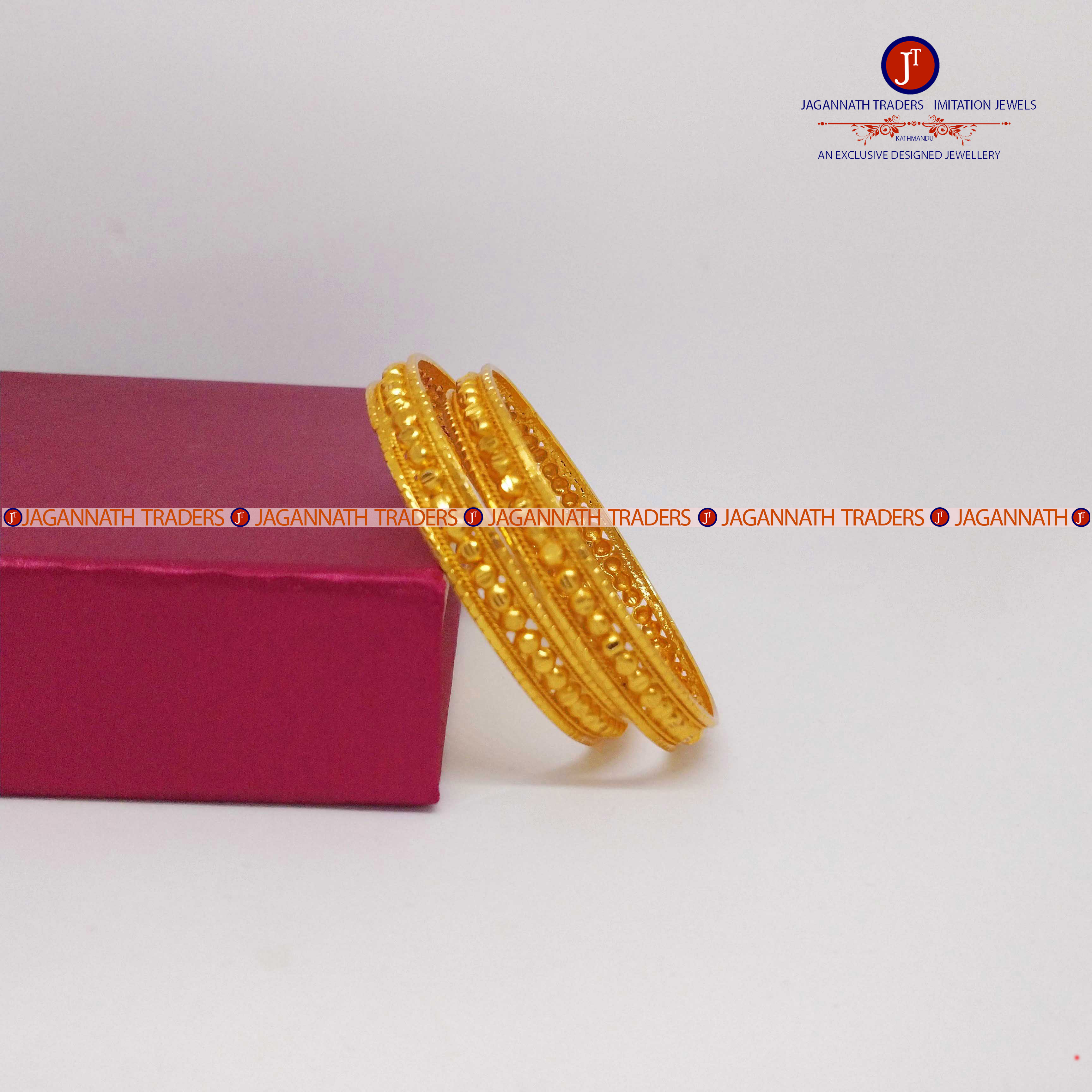Gold Plated 1 Pair Bangles For Women