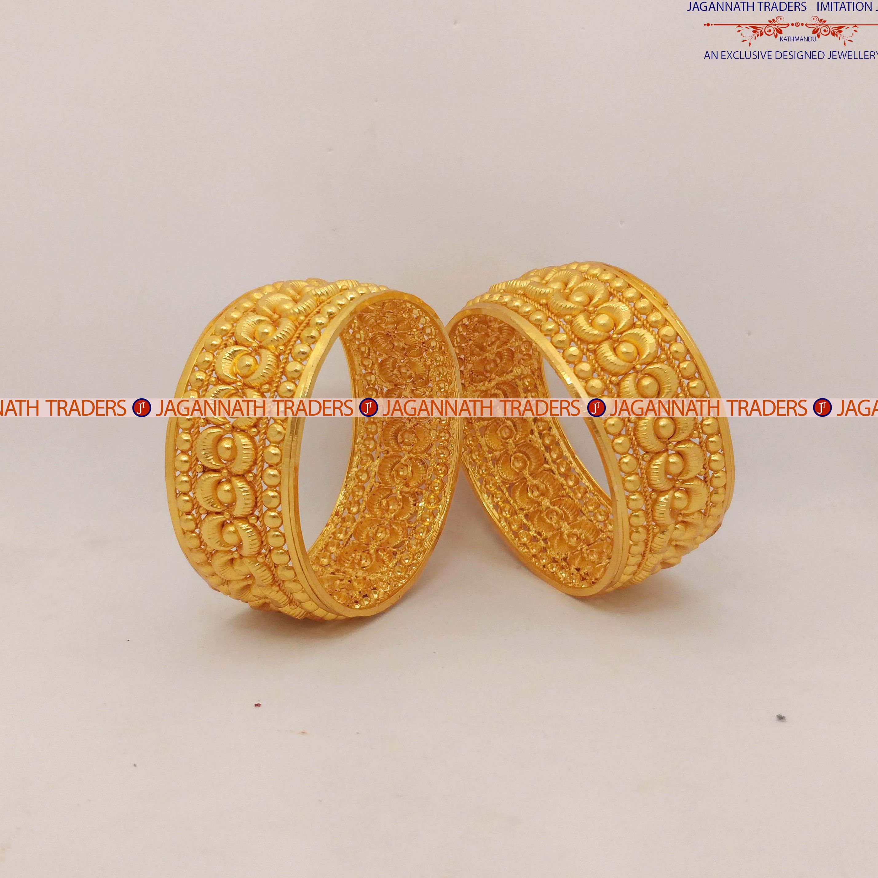 Gold Plated Single Piece Bala Bangles/Chura For Women