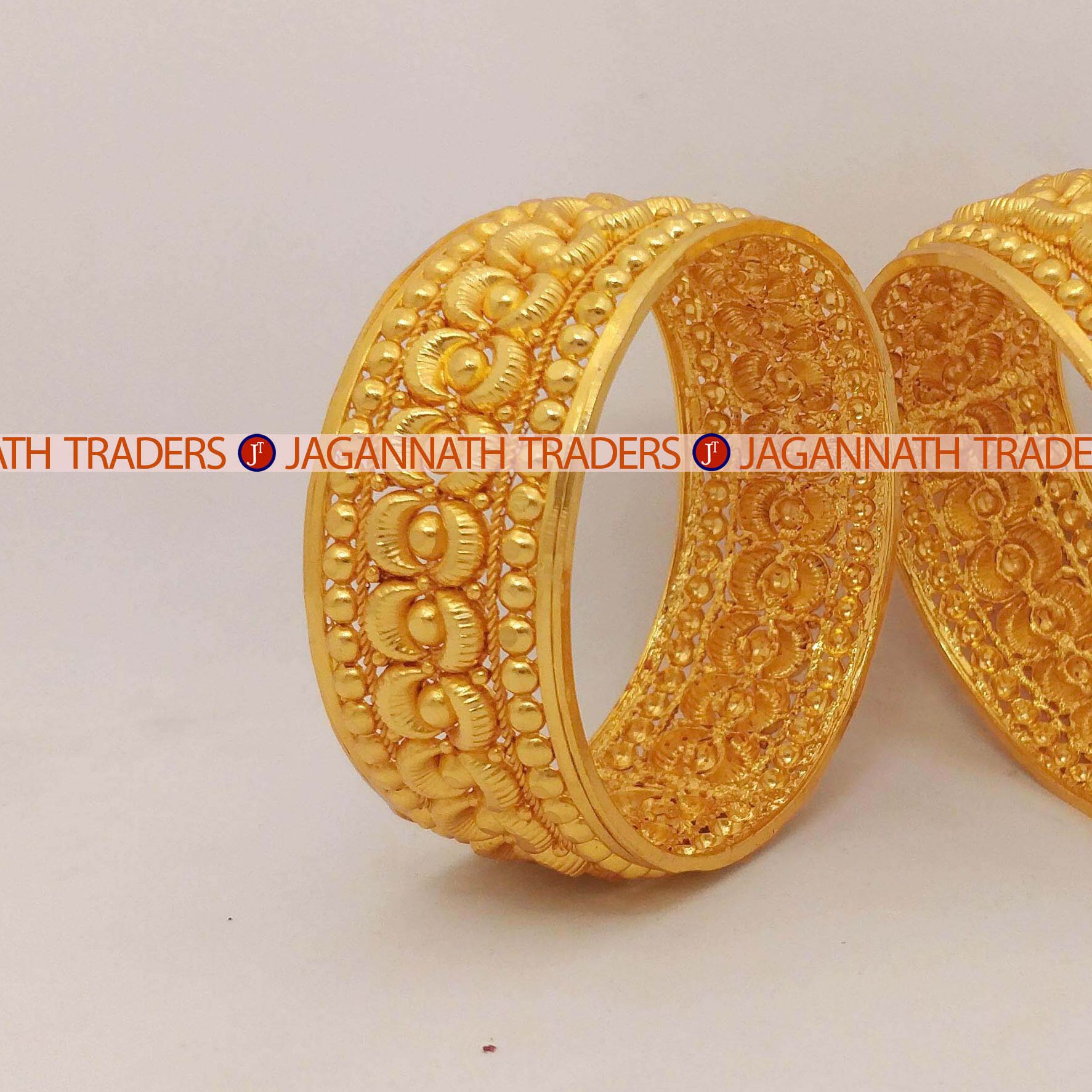 Gold Plated One Pair Bala Bangles/Chura For Women