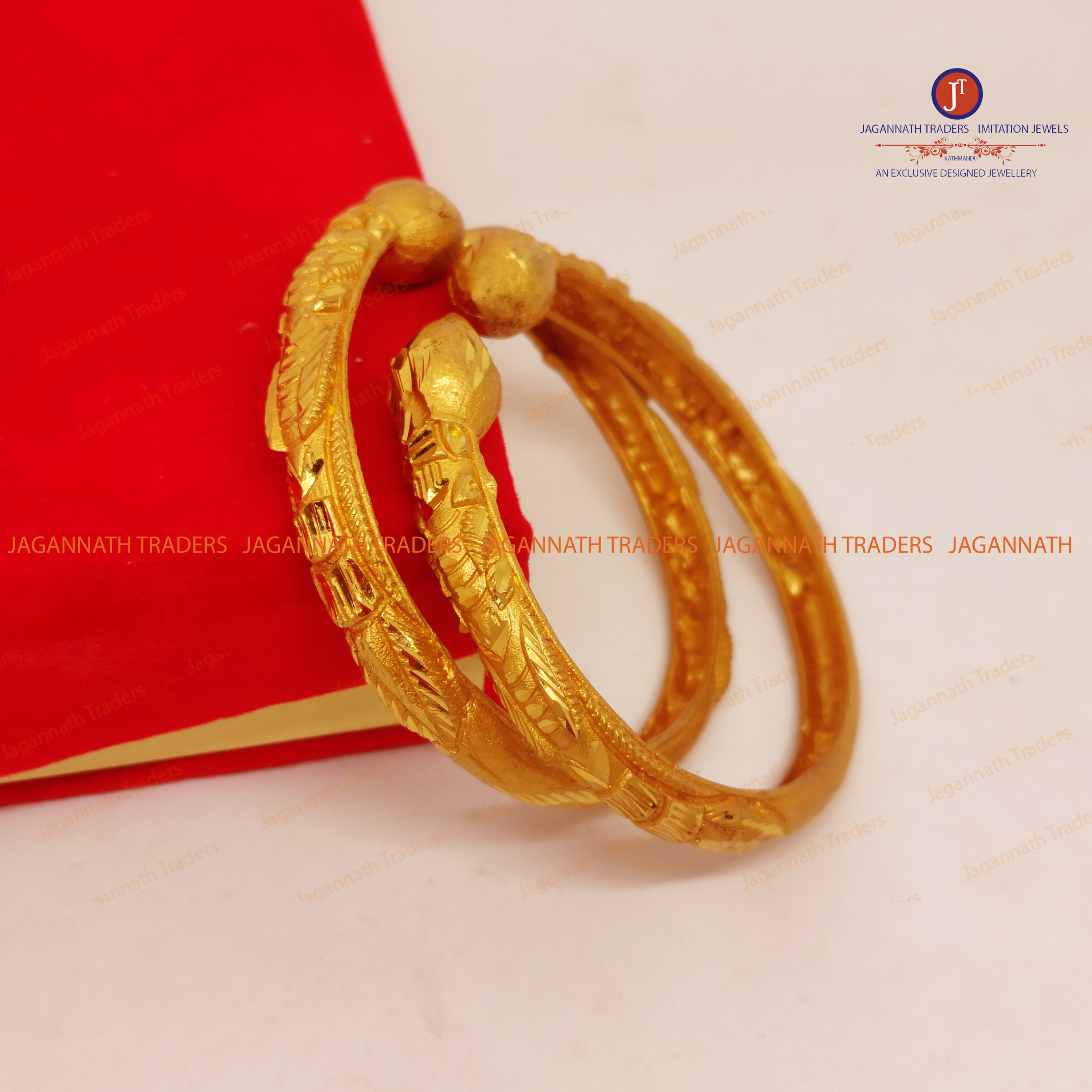 Gold Plated 1 Piece Bangles For Women