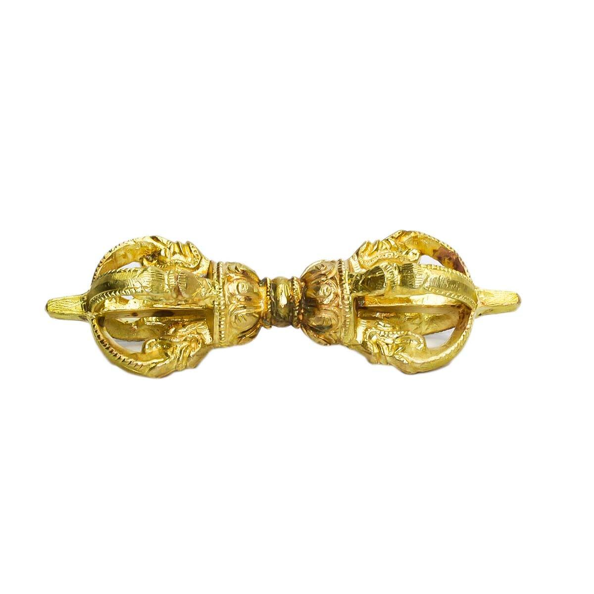 Seven Chakra Handicraft - Golden 4 Head Bajra Decorative Statue