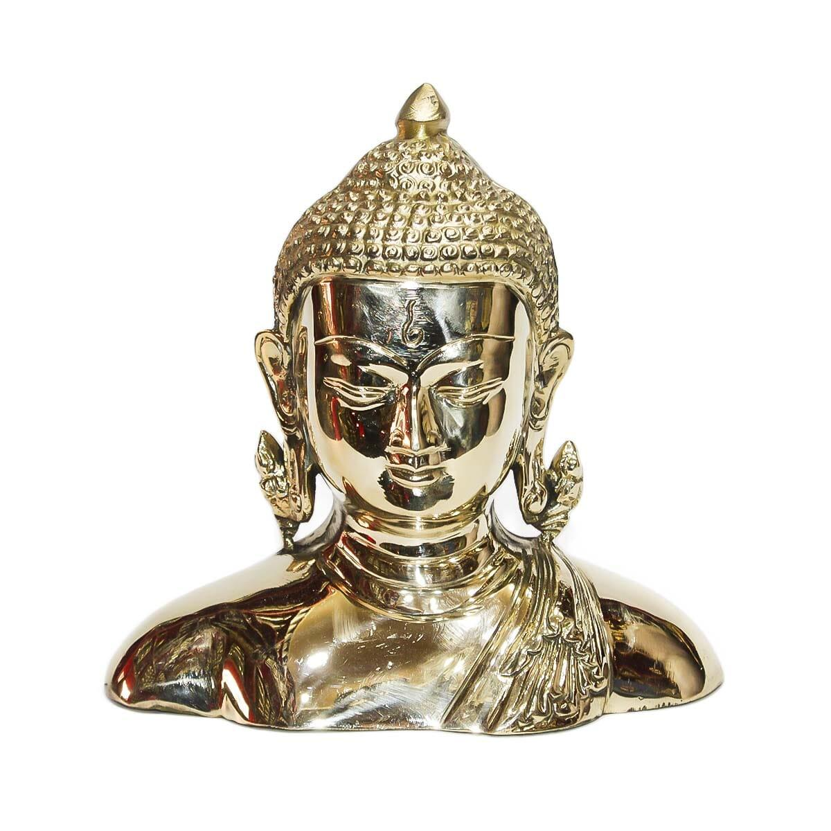Seven Chakra Handicraft - Golden Brass Buddha Statue