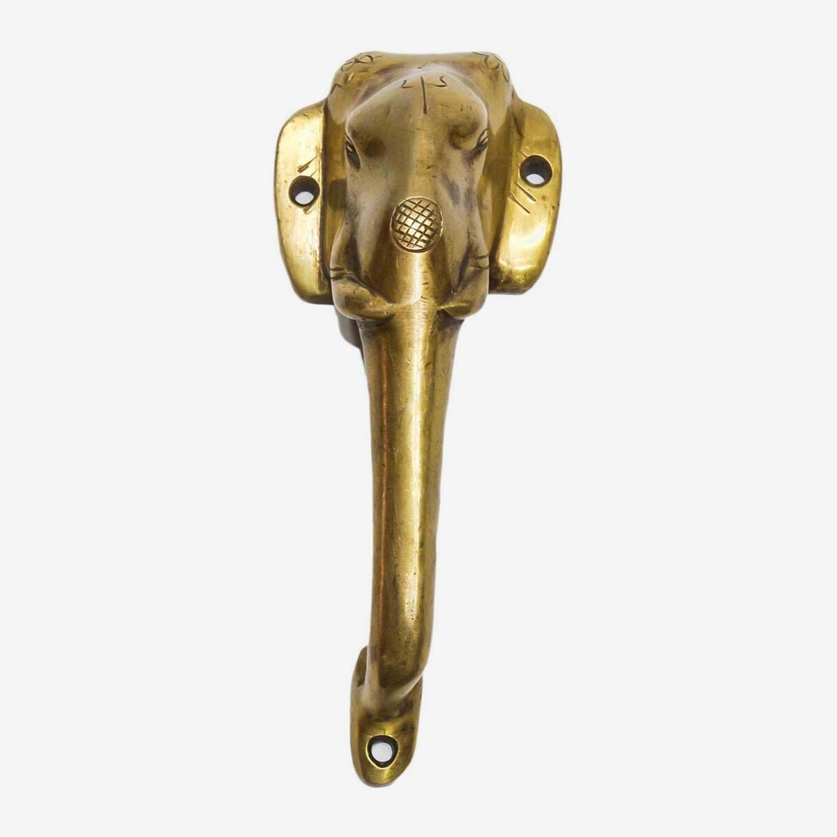 Seven Chakra Handicraft - Golden Elephant Design Door Handle