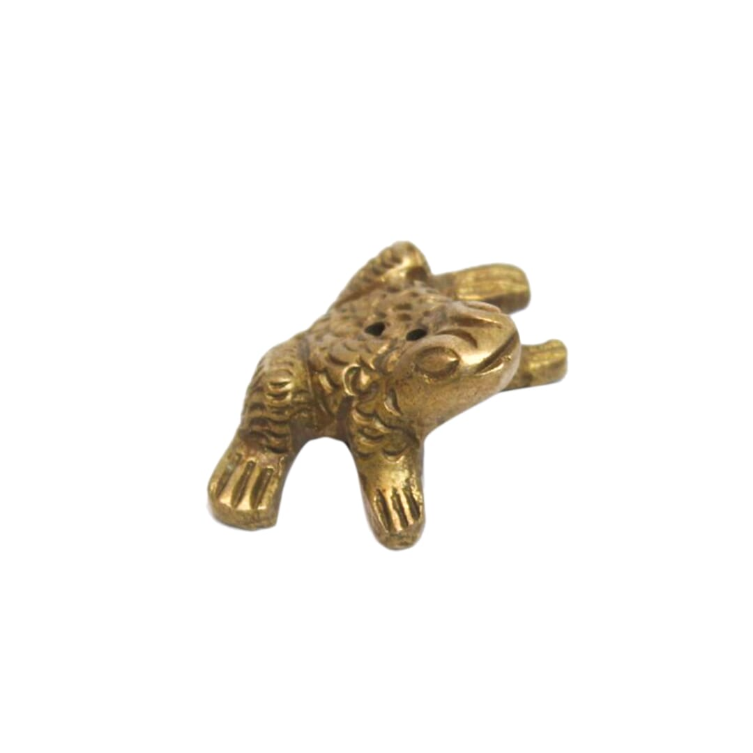 Seven Chakra Handicraft - Setof 7 Golden Frog Design Insence Holder