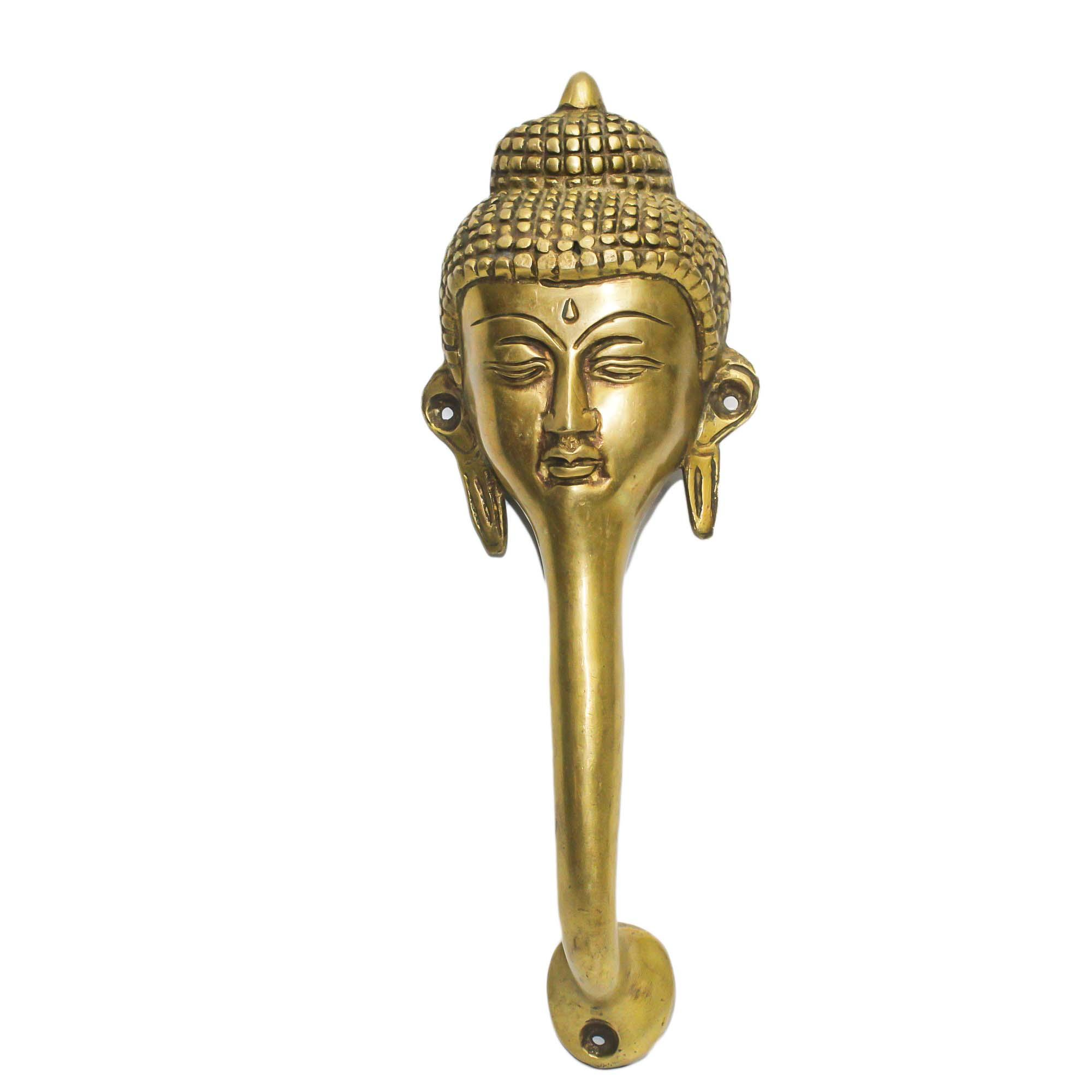 Seven Chakra Handicraft - Golden Gautama Buddha Design Door Handle