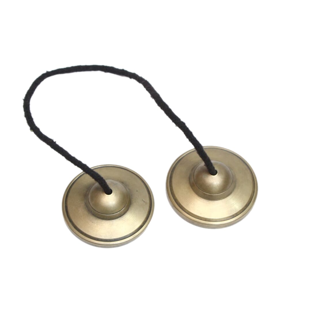 Seven Chakra Handicraft - Golden Solid Tingshaw - Small