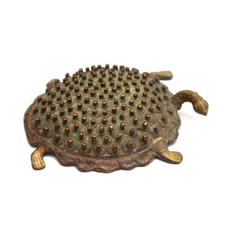 Seven Chakra Handicraft - Golden Abstract Tortoise Statue