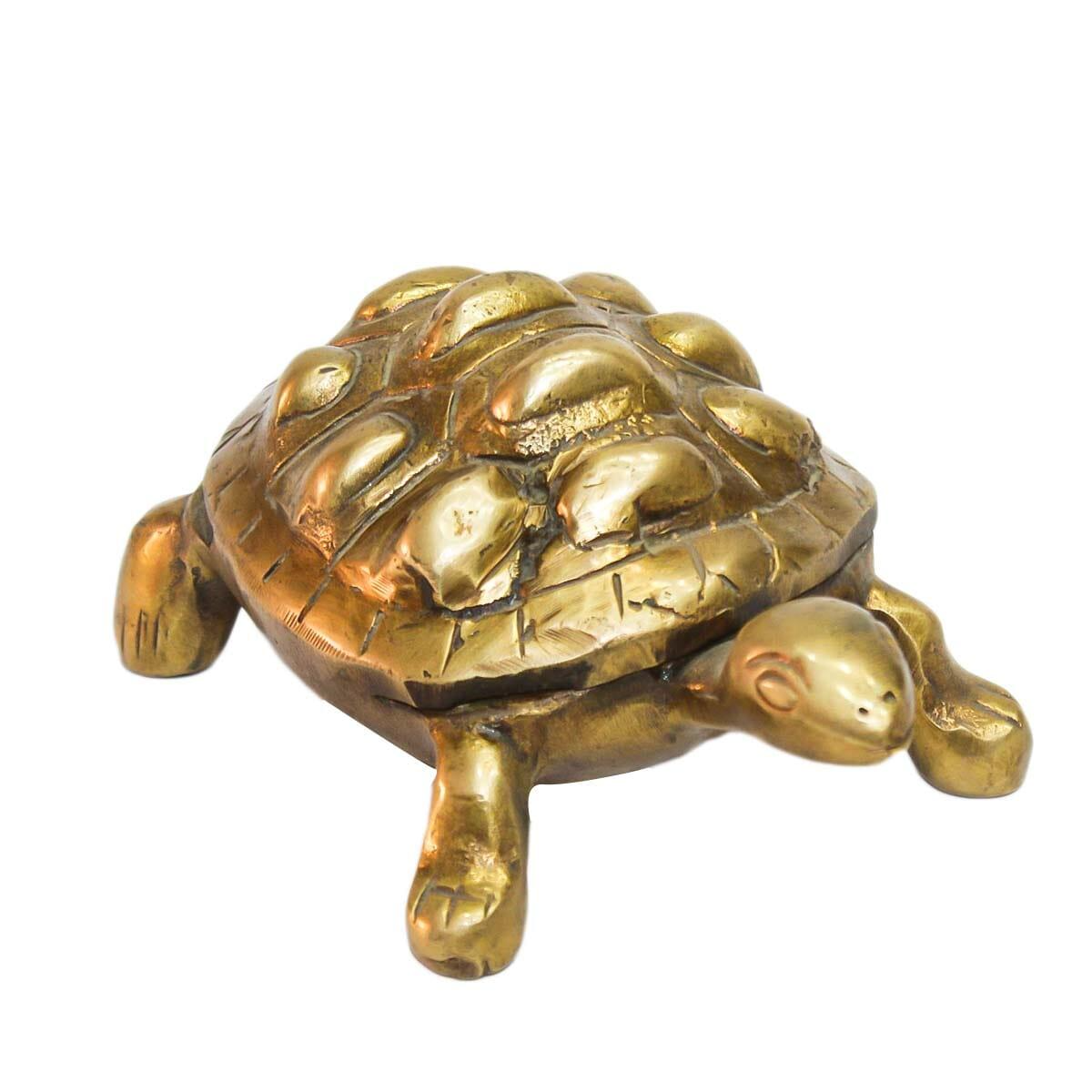 Seven Chakra Handicraft - Golden Tortoise Statue