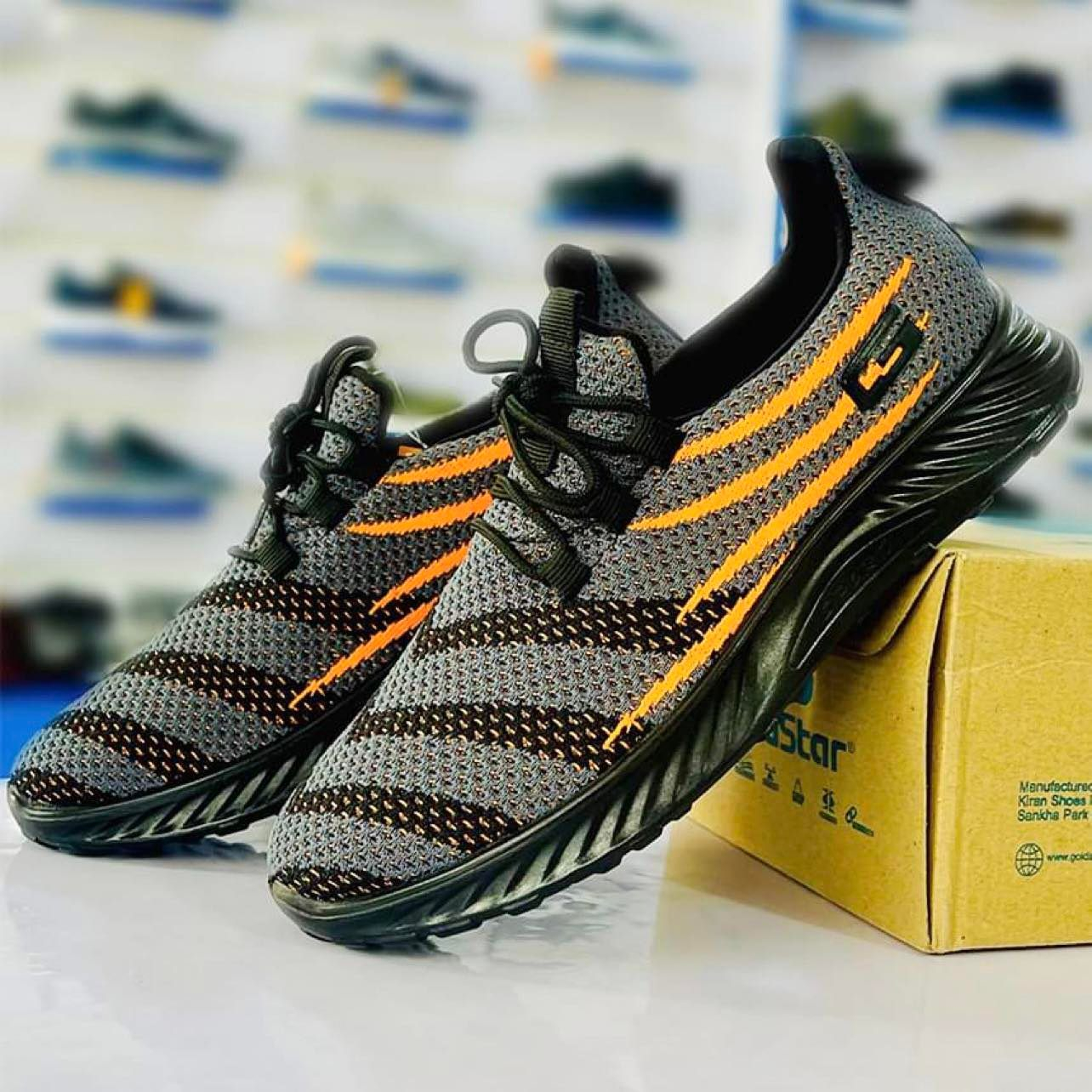 P203 Orange Goldstar Shoes For Men