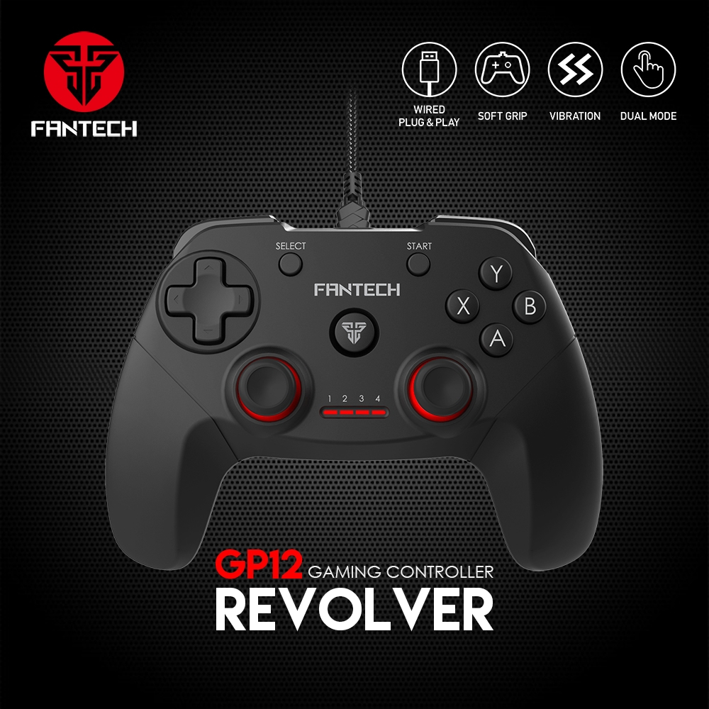 GP12 Gaming Controller For PC and PS3 Soft Grip Wired Dual Model