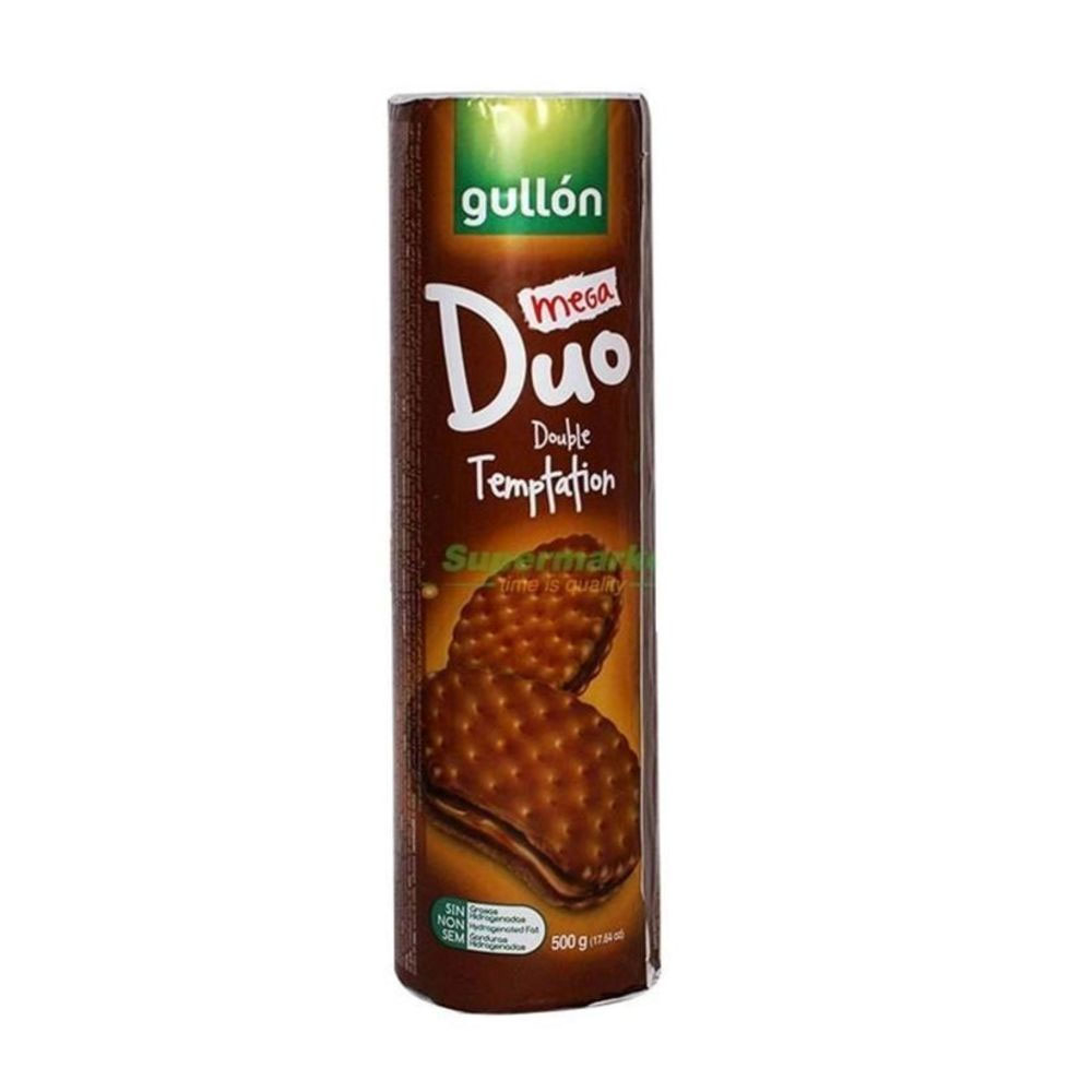 Gullon Mega Duo Crema Sabor Chocolate 500G