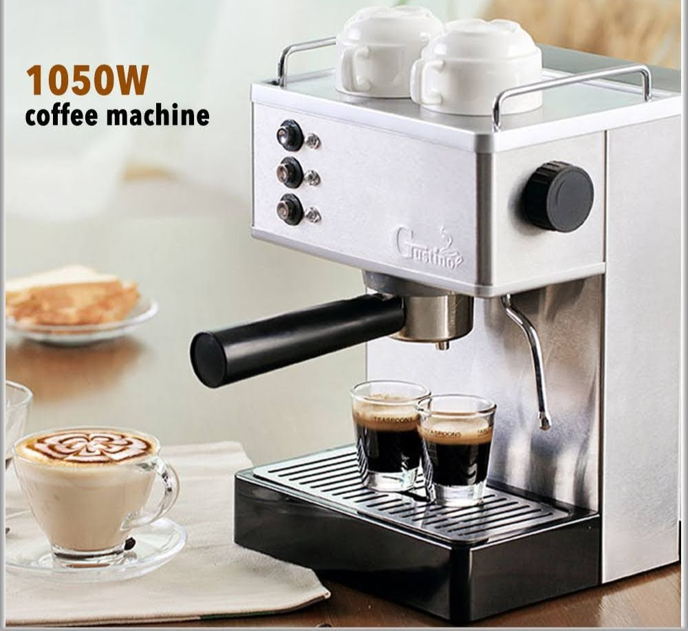 Gustino GS-690 Stainless Steel Boiler High Pressure Italian Pump High Pressure Coffee Machine - Laughing Buddha