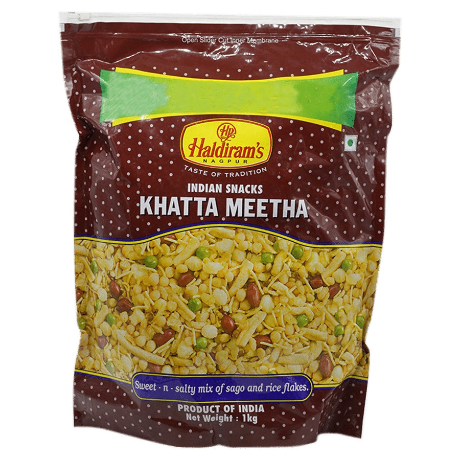 Haldirams Khatta Meetha - Premium Quality, Guilt-free Snack, Authentic Taste, 1 kg
