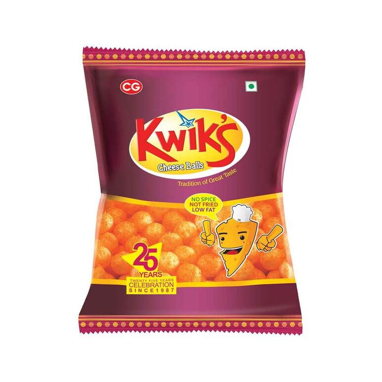 Kwiks Cheese Balls 34g