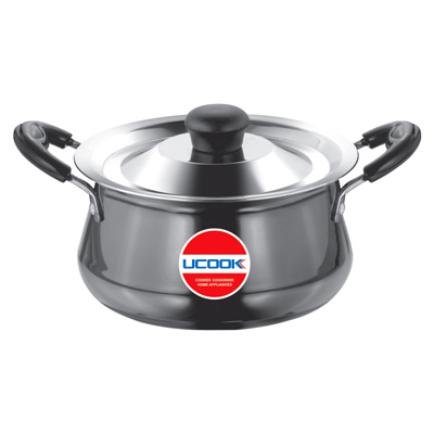 United Ucook 3.5Ltr. Hard Anodised Handi Plus Steel Lid With Induction Base