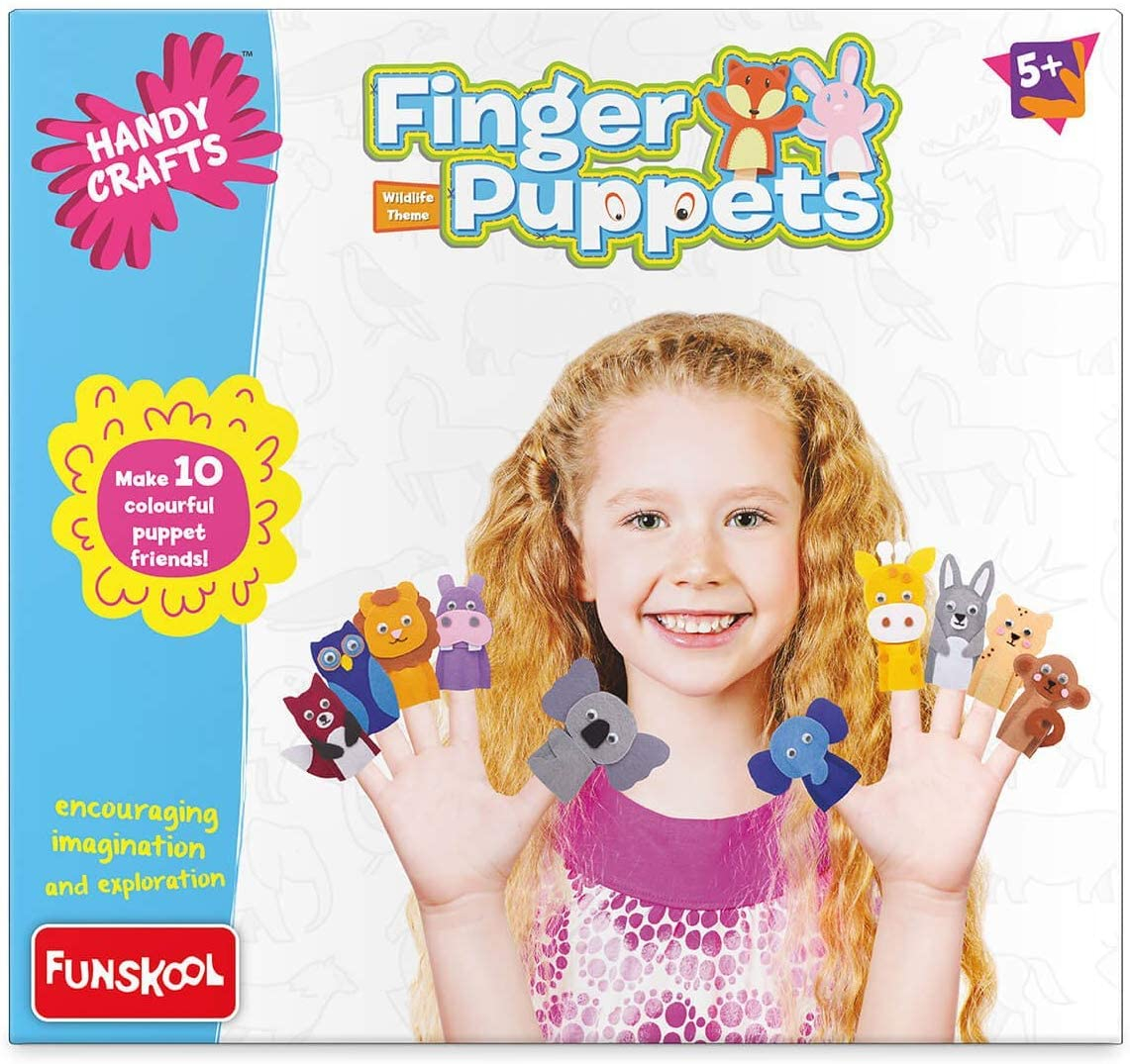 Handycrafts Finger Puppets, Puppet Maker, Felt Crafts, Art and Craft kit